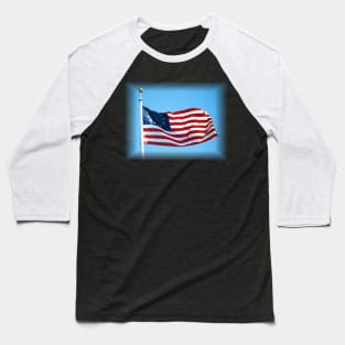 USA Betsy Ross Flag Waving First United States Flag Vote Election 102 Baseball T-Shirt